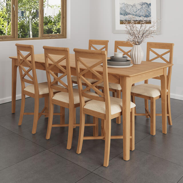 Amalfi 1.6 mtr Butterfly Extending Dining Table