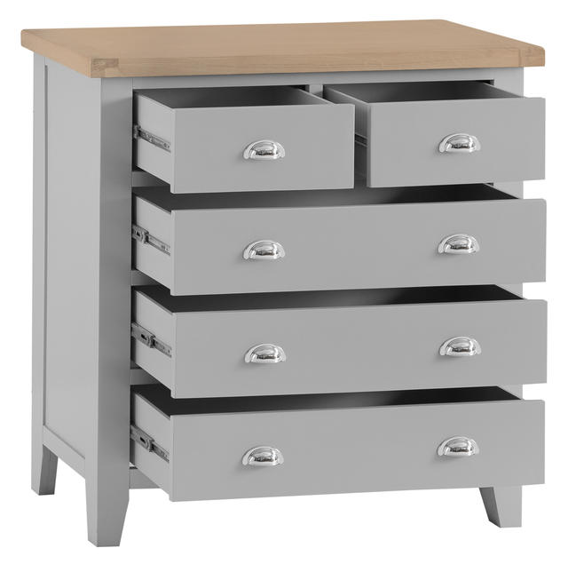 Verona Grey 2 over 3 Chest of Drawers