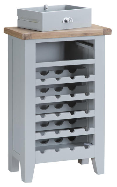 Verona Grey Wine Cabinet