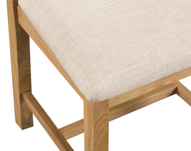 Roma Cross Back Chair with Fabric Seat