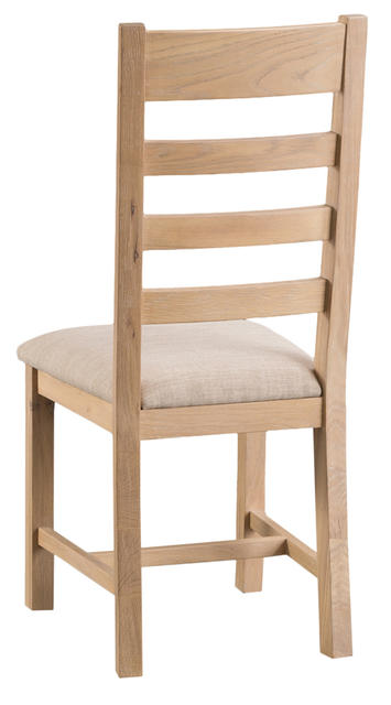 Milan Ladder Back Chair with Fabric Seat