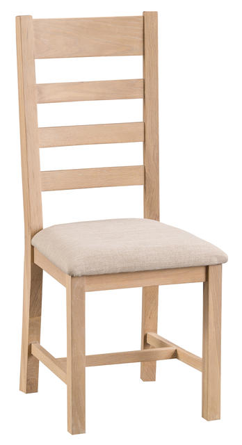 Milan Ladder Back Chair with Fabric Seat
