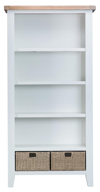 Verona White Large Bookcase