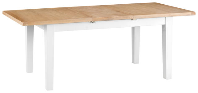 Verona White 1.6 mtr Butterfly Extending Dining Table