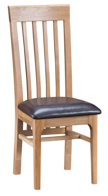 Amalfi Slat Back Chair with PU Seat