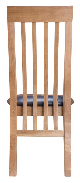 Amalfi Slat Back Chair with PU Seat