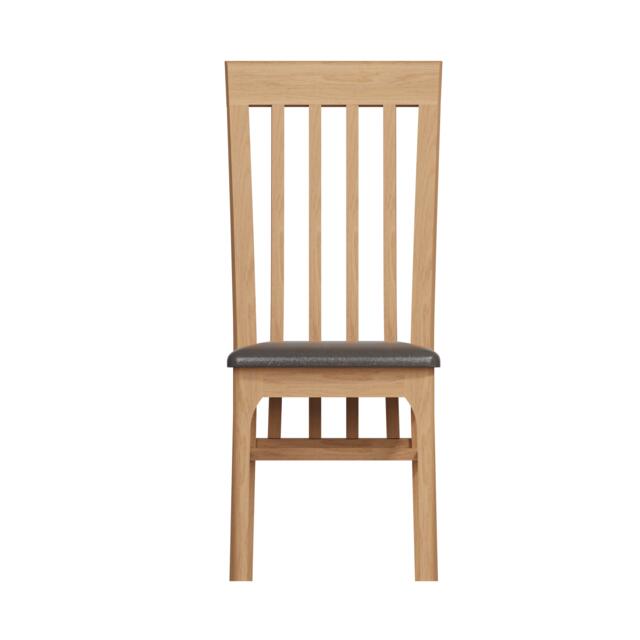 Amalfi Slat Back Chair with PU Seat