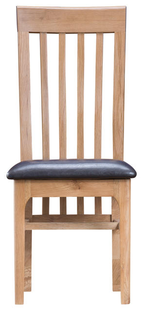 Amalfi Slat Back Chair with PU Seat