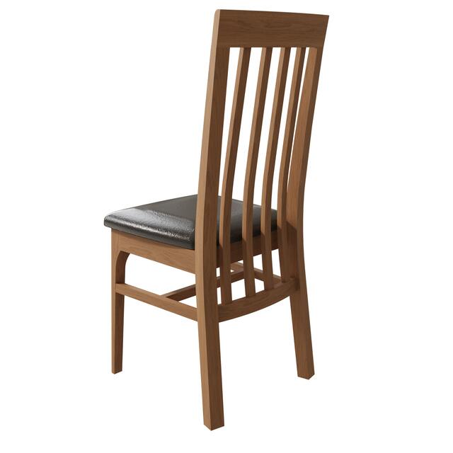 Amalfi Slat Back Chair with PU Seat