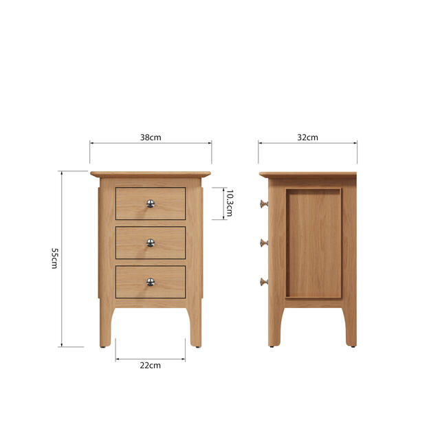 Amalfi Small Bedside Cabinet Amalfi Small Bedside Cabinet