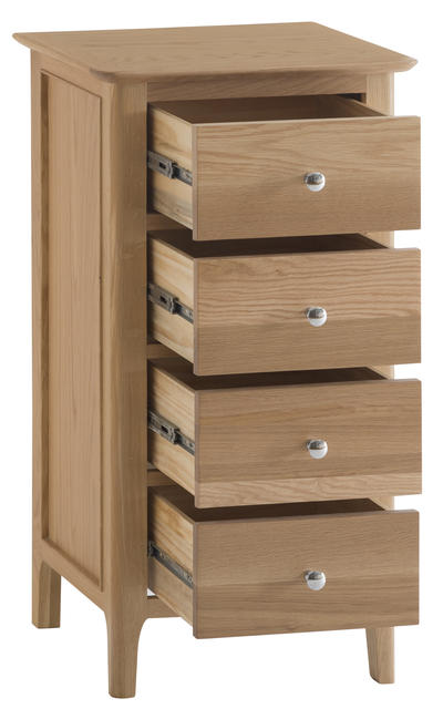Amalfi 4 Drawer Narrow Chest