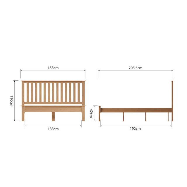 Amalfi 4'6 Bed Frame