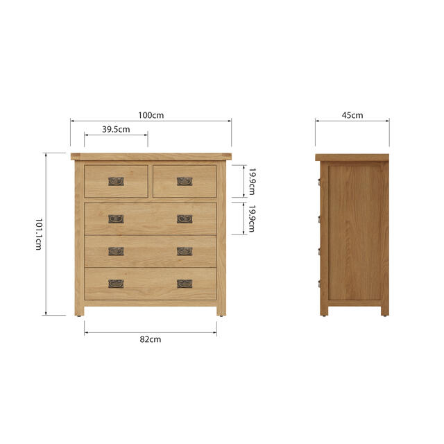 Roma 2 over 3 Chest of Drawers Roma 2 over 3 Chest of Drawers