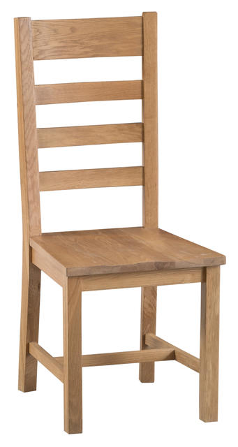 Roma Ladder Back Chair with Wooden Seat