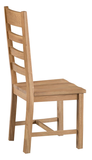 Roma Ladder Back Chair with Wooden Seat