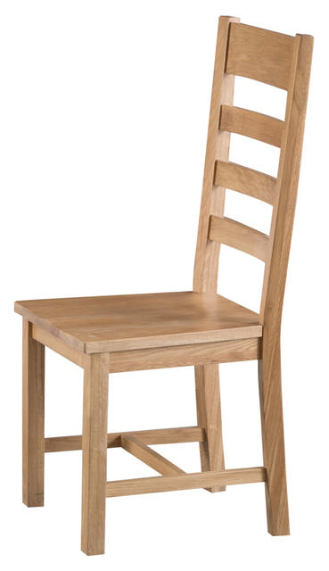 Roma Ladder Back Chair with Wooden Seat