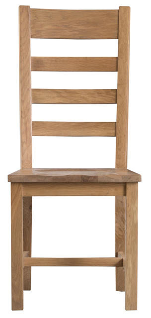 Roma Ladder Back Chair with Wooden Seat