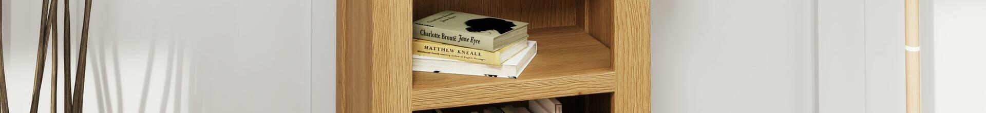 Roma Small Narrow Bookcase