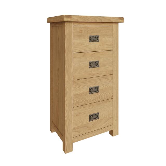 Roma 4 Drawer Narrow Chest