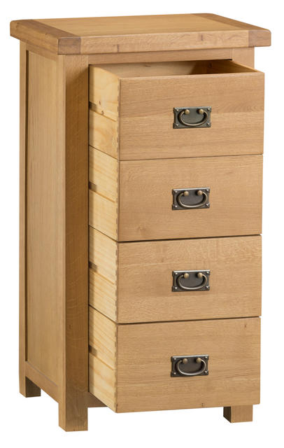 Roma 4 Drawer Narrow Chest