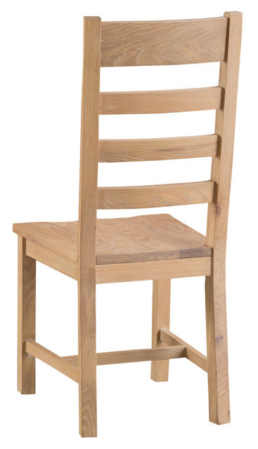 Milan Ladder Back Chair with Wooden Seat