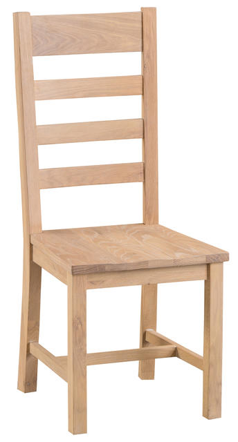 Milan Ladder Back Chair with Wooden Seat