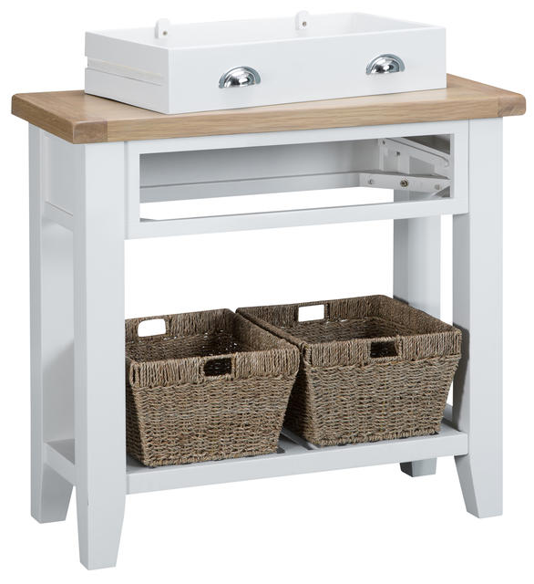 Verona White Console Table