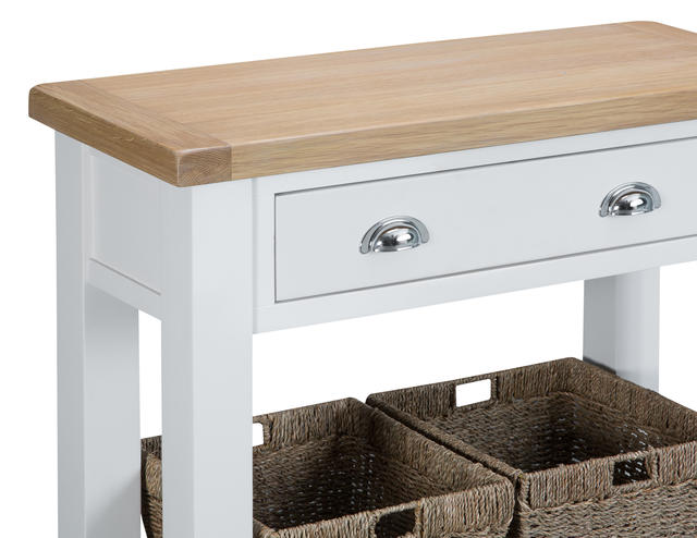 Verona White Console Table