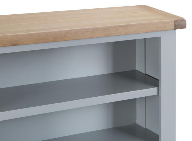 Verona Grey Small Wide Bookcase