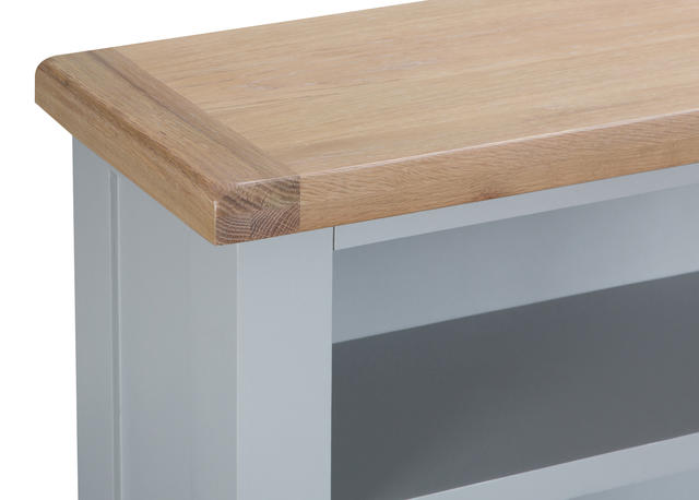 Verona Grey Small Wide Bookcase