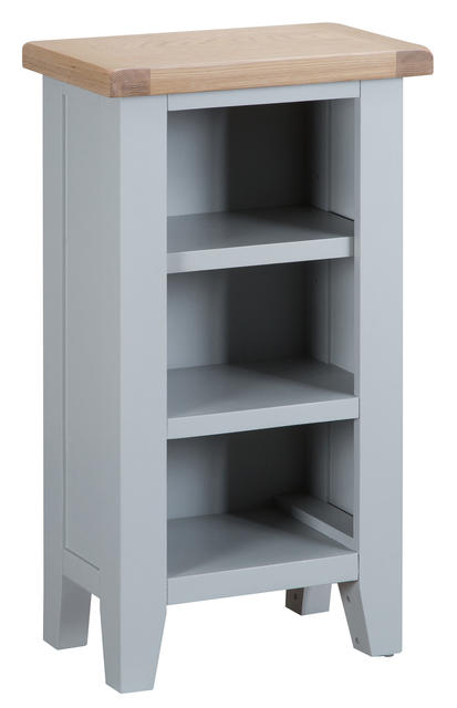 Verona Grey Small Narrow Bookcase
