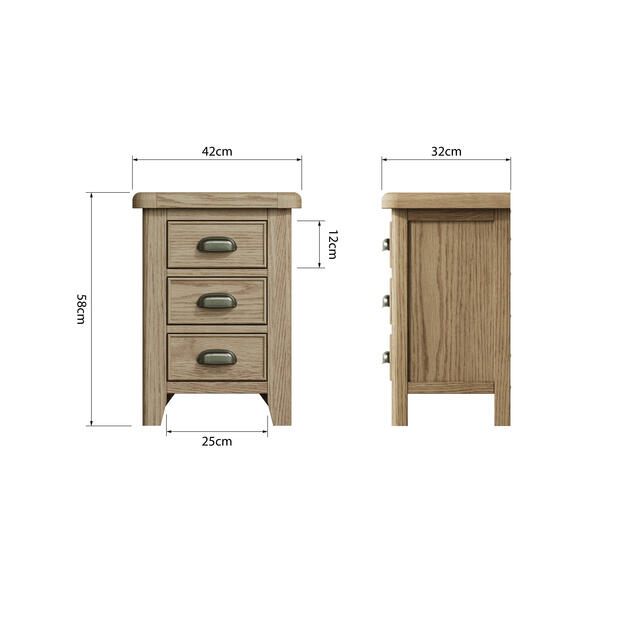Sorrento Small Bedside Cabinet Sorrento Small Bedside Cabinet