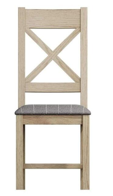 Sorrento Cross Back Dining Chair - Grey