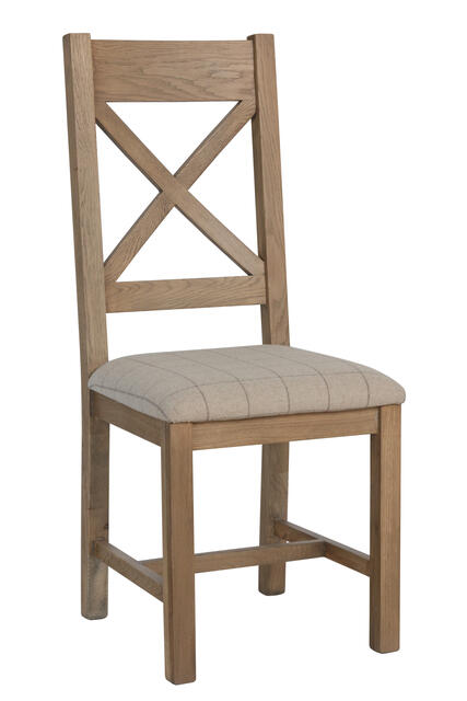 Sorrento Cross Back Dining Chair - Natural Sorrento Cross Back Dining Chair - Natural