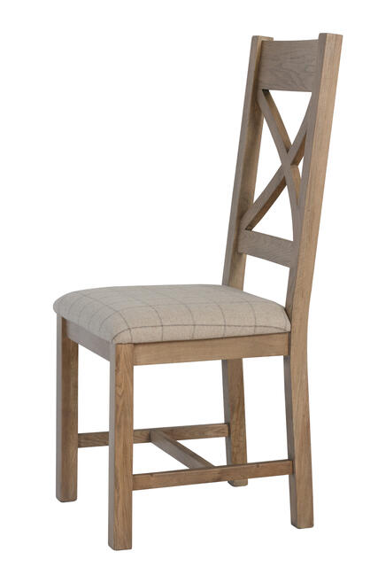Sorrento Cross Back Dining Chair - Natural Sorrento Cross Back Dining Chair - Natural