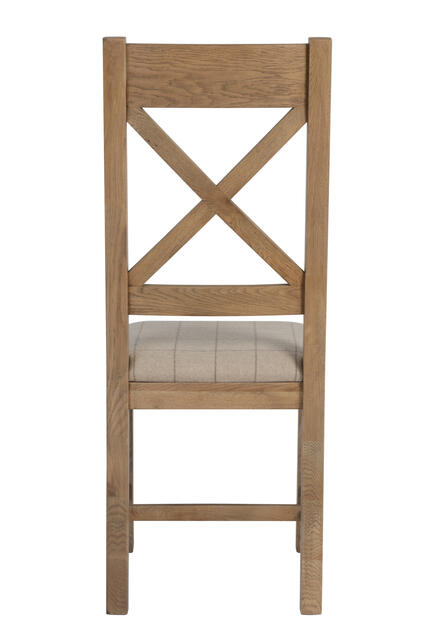 Sorrento Cross Back Dining Chair - Natural