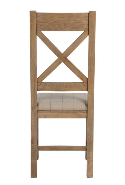 Sorrento Cross Back Dining Chair - Natural Sorrento Cross Back Dining Chair - Natural