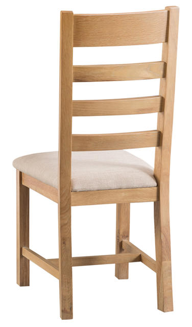 Roma Ladder Back Chair with Fabric Seat
