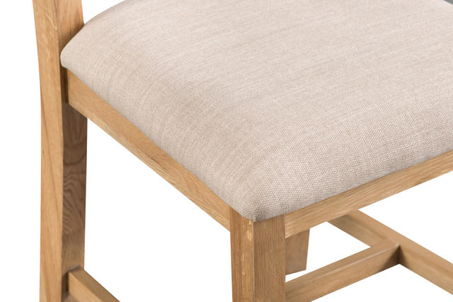 Roma Ladder Back Chair with Fabric Seat