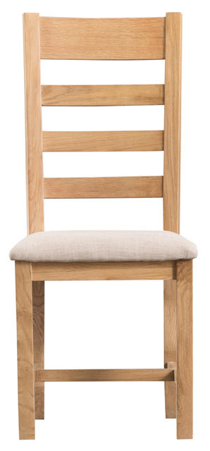 Roma Ladder Back Chair with Fabric Seat