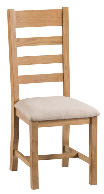 Roma Ladder Back Chair with Fabric Seat