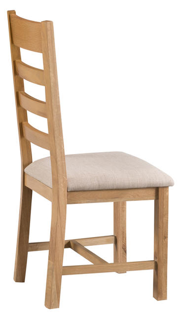 Roma Ladder Back Chair with Fabric Seat