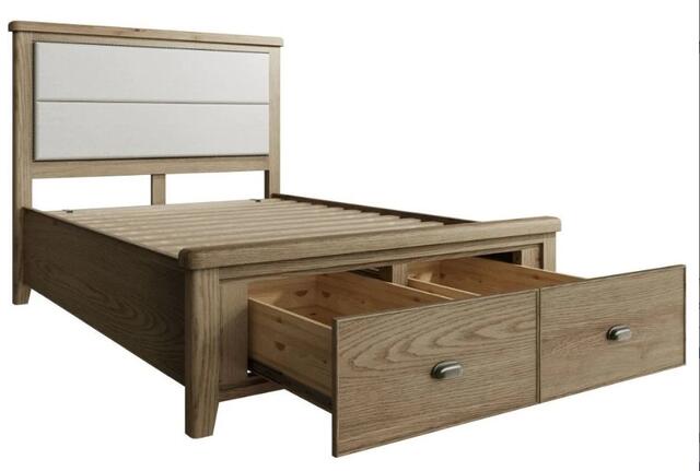 Sorrento 4'6 Bed with Drawers and Fabric Headboard