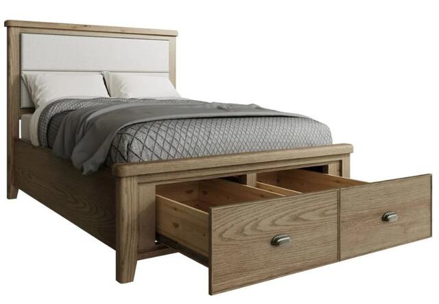 Sorrento 4'6 Bed with Drawers and Fabric Headboard