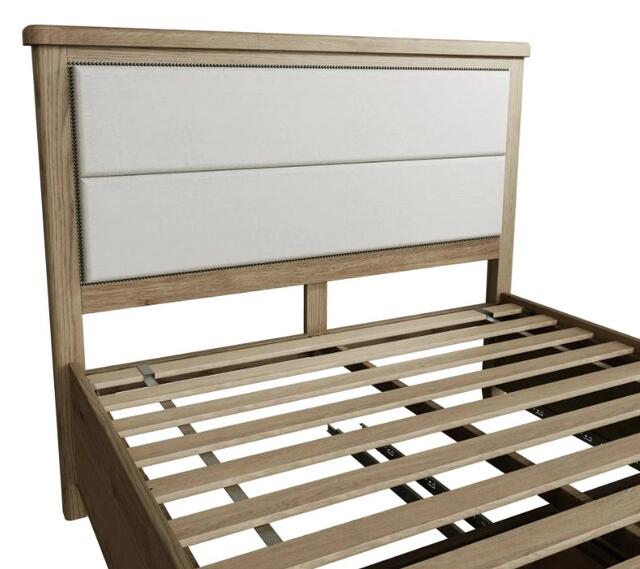 Sorrento 5' Bed with Drawers and Fabric Headboard