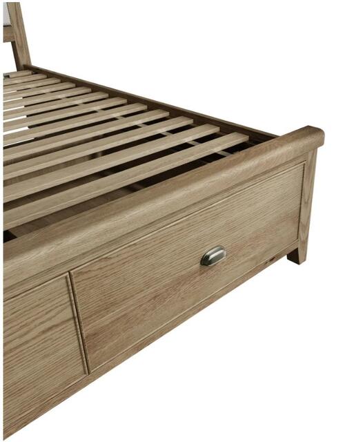 Sorrento 6' Bed with Drawers and Fabric Headboard