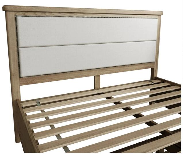 Sorrento 6' Bed with Drawers and Fabric Headboard