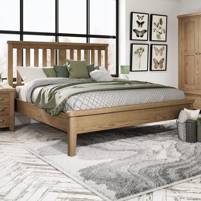 Sorrento 6' Bed with Wooden Headboard