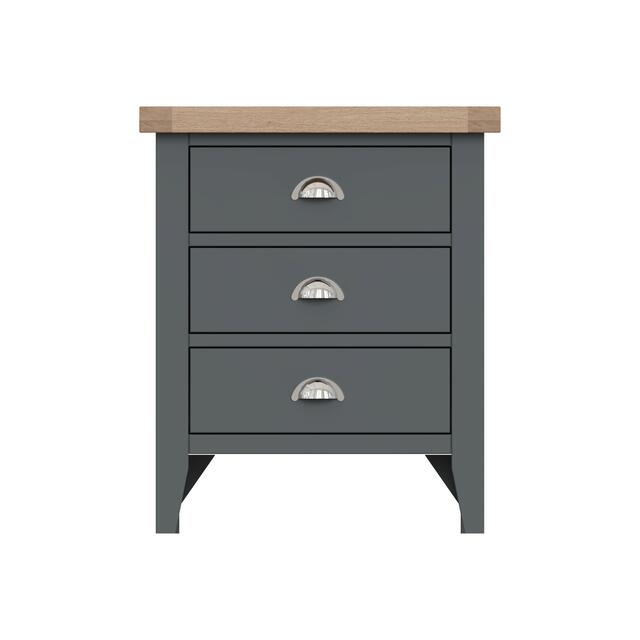 Verona Charcoal Extra Large Bedside Cabinet