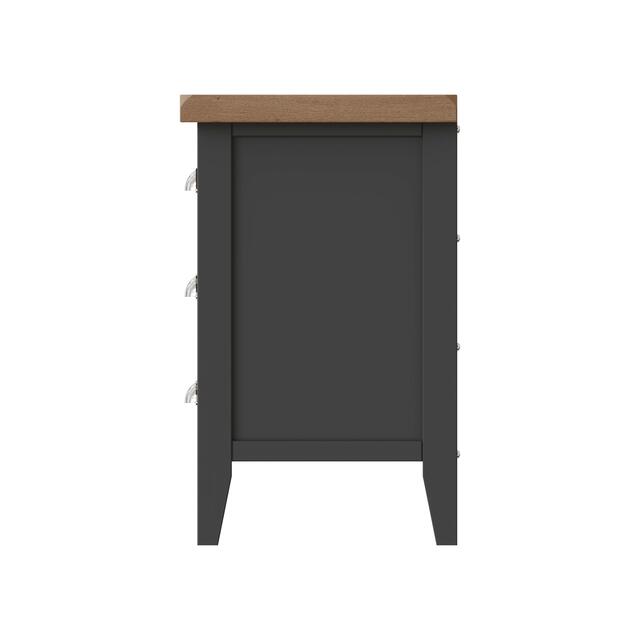 Verona Charcoal Extra Large Bedside Cabinet